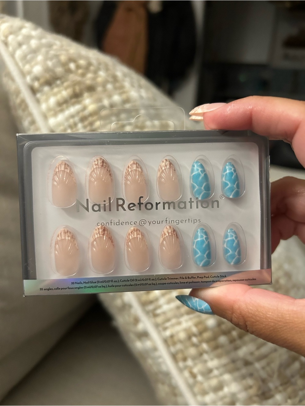 Nail Reformation Seashell and Ocean Press-On Nails